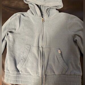 Abercrombie kids full zip hoodie – dusty blue – 9/10